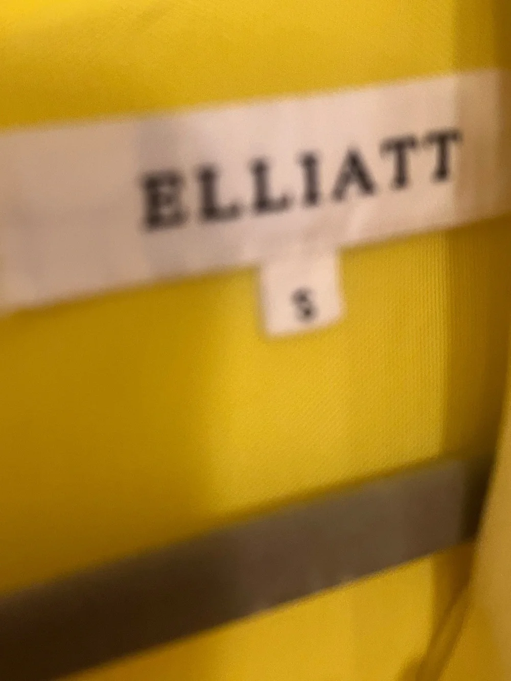 Elliatt Yellow Long Sleeve Mini Dress Size Small | Shoulder Pads & Wrap Skirt